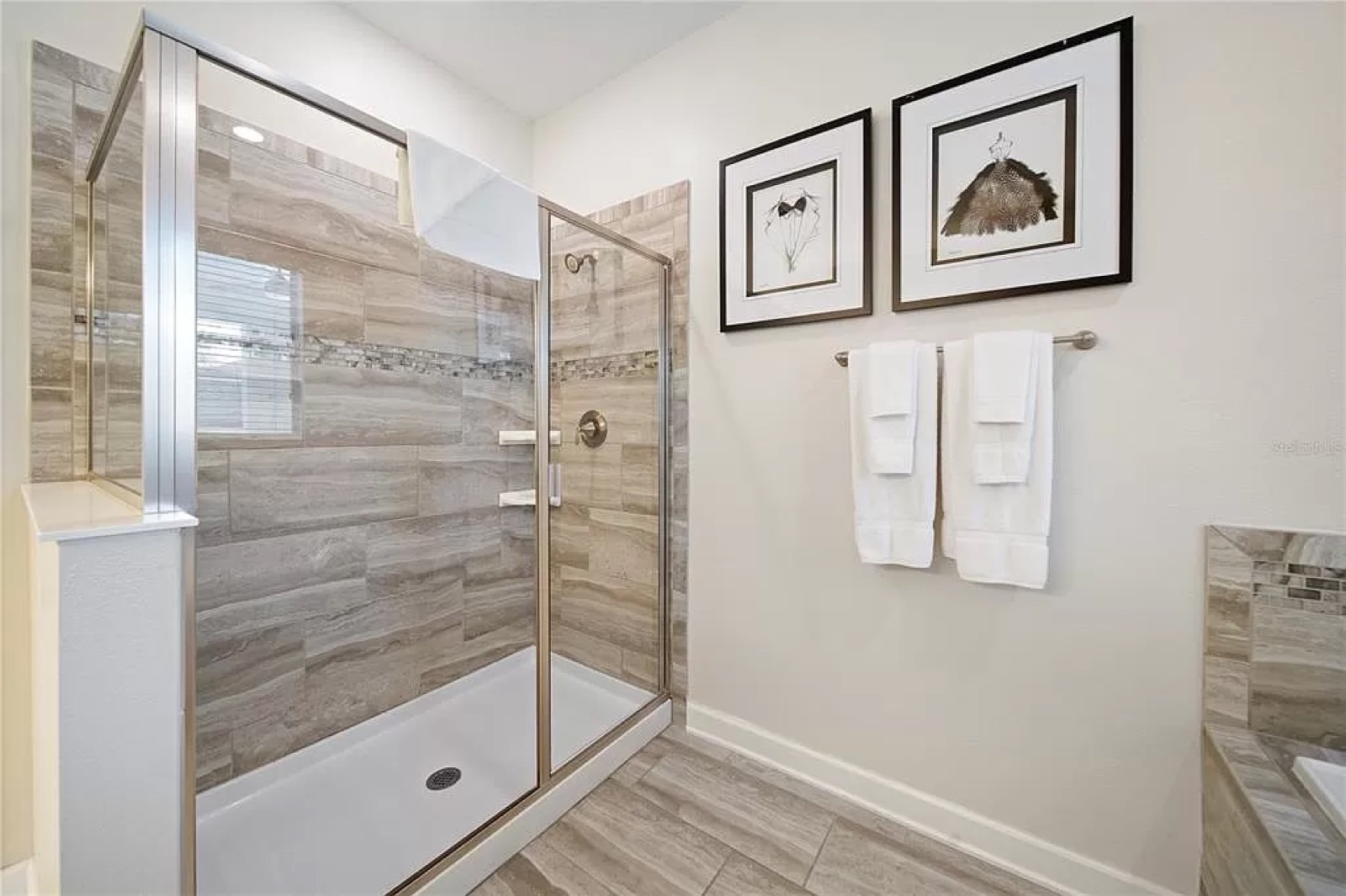Primary suite walk-in shower
