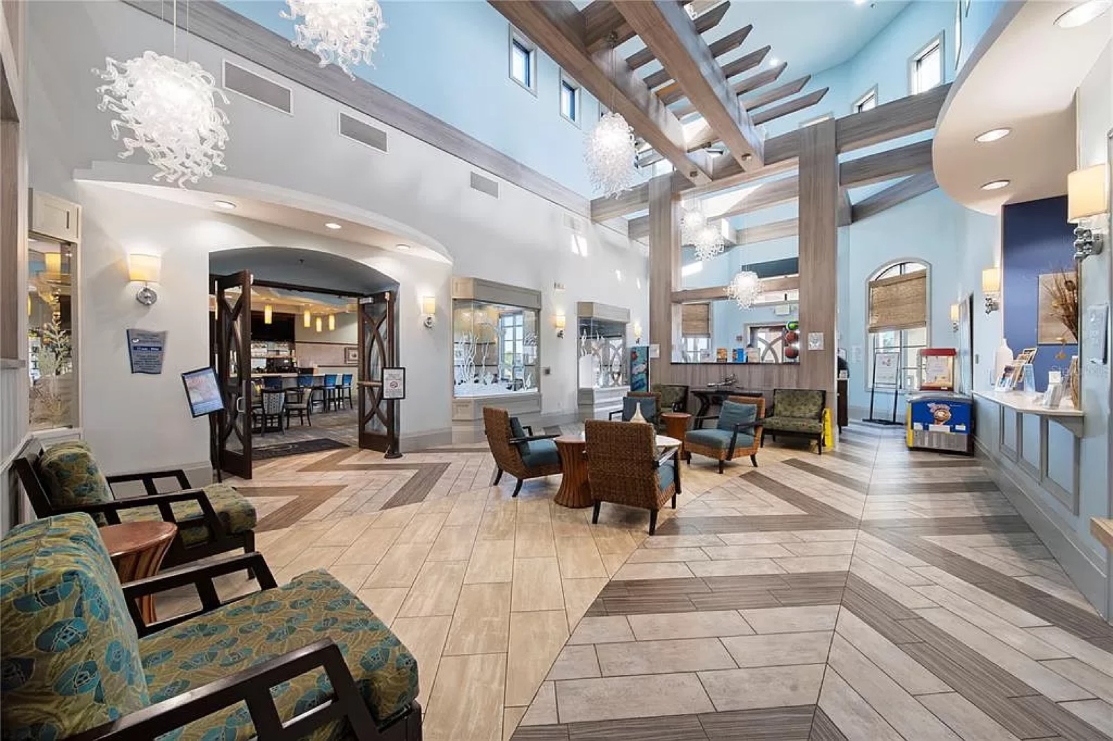 Oasis Club clubhouse lobby