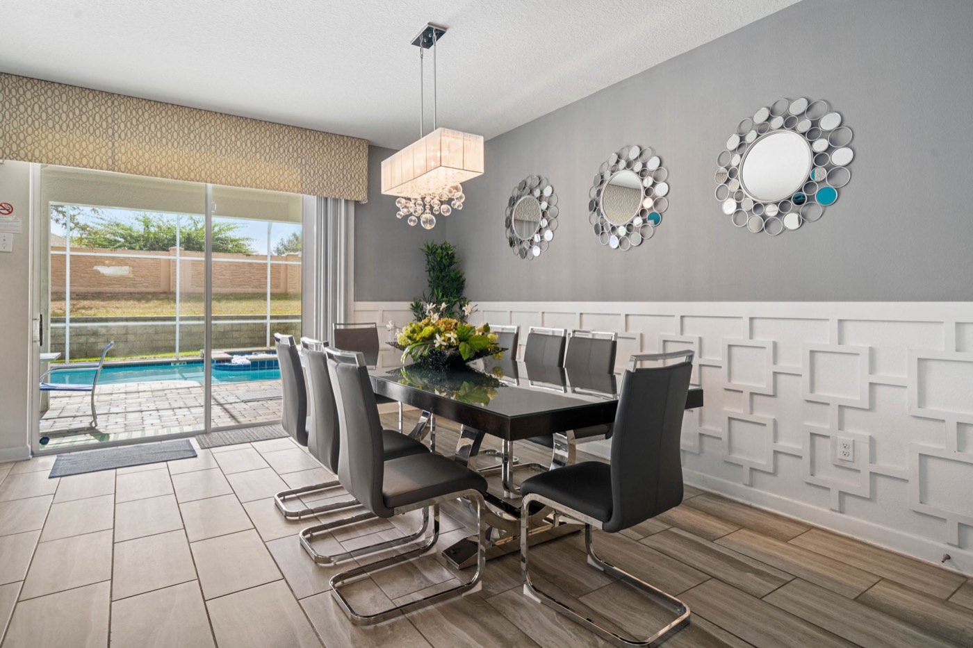 Villa dining area for family meals